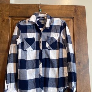 Naturals long sleeve flannel blouse
